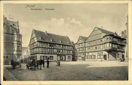 Ak Alsfeld in Hessen, Marktplatz