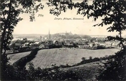 Ak Plön in Holstein, Langes Anlagen, Helenenruh