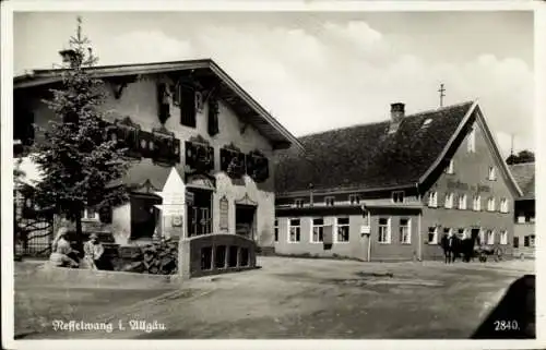 Ak Nesselwang im Allgäu, Teilansicht