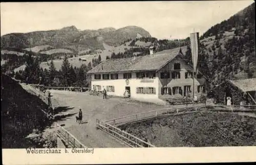 Ak Riezlern Mittelberg in Vorarlberg, Walserschanz