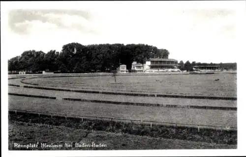 Ak Iffezheim am Rhein, Rennplatz