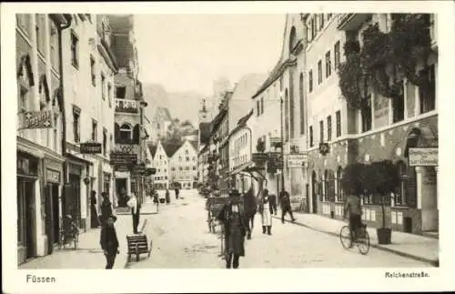 Ak Füssen am Lech Ostallgäu, Reichenstraße