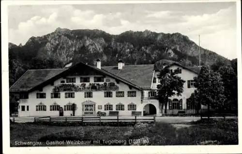 Ak Schwangau im Ostallgäu, Tegelberg, Gasthof Weinbauer