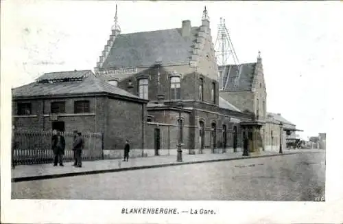 Ak Blankenberghe Blankenberge Westflandern, Bahnhof