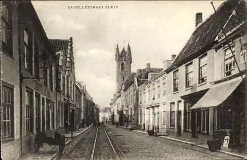 Ak Sluis Zeeland Niederlande, Kapellestraat