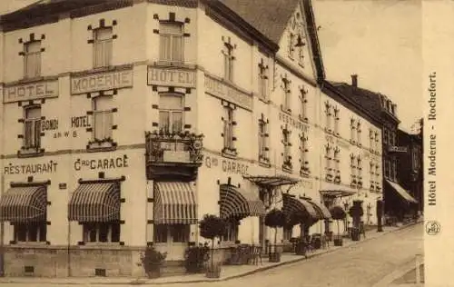 Ak Rochefort Wallonie Namur, Modernes Hotel