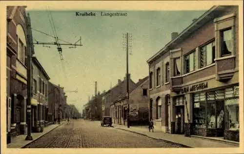 Ak Kruibeke Ostflandern, Langestraat