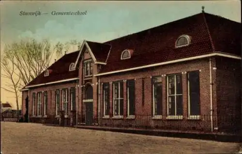 Ak Steenwijk Steenwijkerland Overijssel, Gemeenteschool