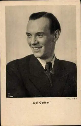 Ak Schauspieler Rudi Godden, Portrait