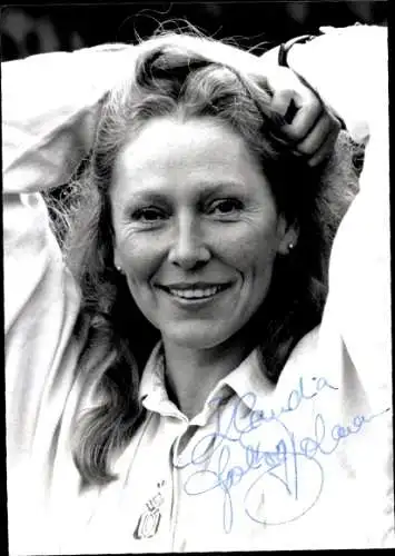 Ak Schauspielerin Klaudia Goldberg, Portrait, Autogramm