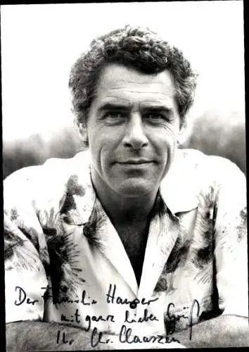 Ak Schauspieler Christian Claaszen, Portrait, Autogramm