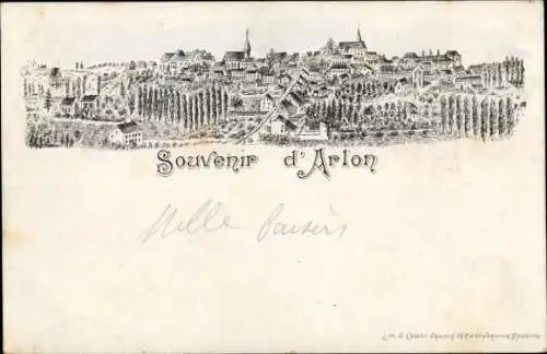 Litho Arlon Aarlen Wallonien Luxemburg, Gesamtansicht