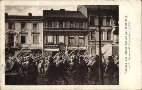 Ak Tschernjachowsk Insterburg Ostpreußen, Rückzug der letzten Russen, 11. September 1914