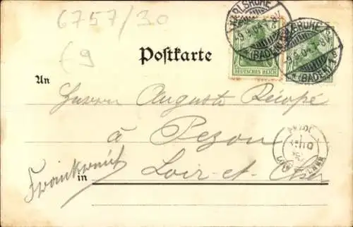 Ak Karlsruhe in Baden, Zum Moninger, Kapitelsaal