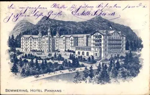 Litho Semmering in Niederösterreich, Hotel Panhans