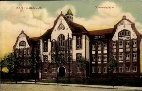 Ak Bad Oldesloe in Schleswig Holstein, Oberrealschule