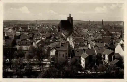 Ak Guben in der Niederlausitz, Gesamtansicht