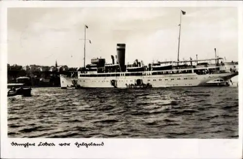 Ak Dampfer Cobra vor Helgoland, Norddeutscher Lloyd Bremen