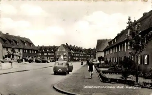 Ak Gelsenkirchen im Ruhrgebiet, Marktplatz