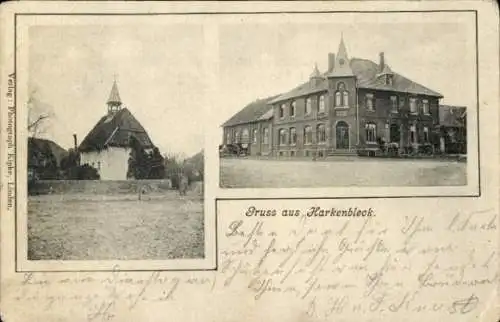 Ak Harkenbleck Hemmingen in Niedersachsen, Kirche, Amtsgebäude