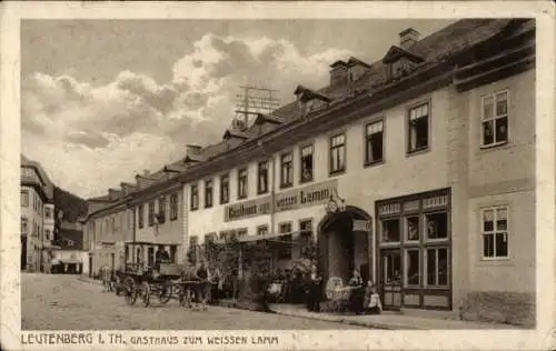 Ak Leutenberg in Thüringen, Gasthaus zum weißen Lamm