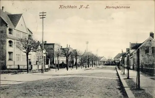 Ak Kirchhain in der Niederlausitz, Manteufelstraße