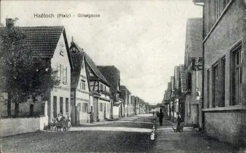 Ak Haßloch in der Pfalz, Gillergasse