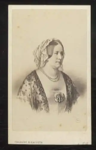 CdV Portrait Pauline Königin von Württemberg, geb. von Württemberg