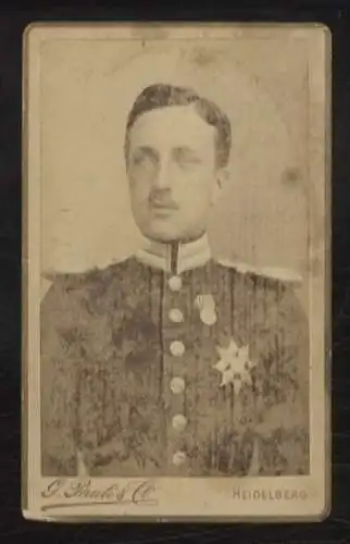 CdV Portrait Ludwig Wilhelm Prinz von Baden