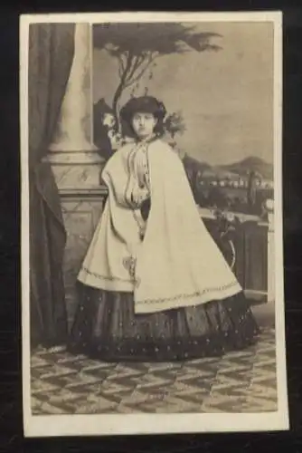 CdV Portrait Adelheid Prinzessin v. Hessen-Philippsthal-Barchfeld, geb. zu Bentheim-Steinfurt