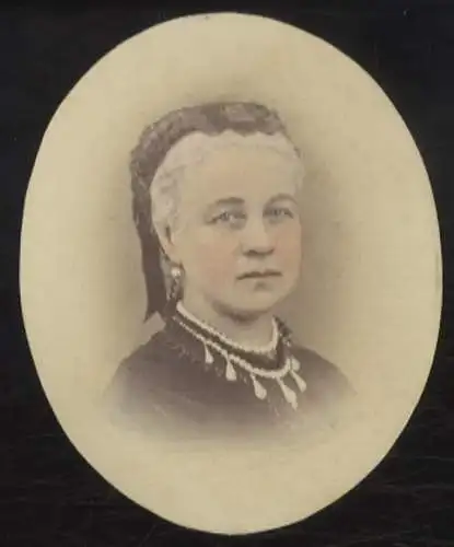 CdV Portrait Marie Königin von Hannover, geb. von Sachsen-Altenburg