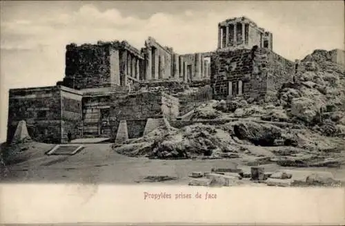 Ak Athen Griechenland, Akropolis, Propyläen