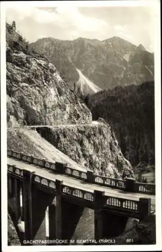 Ak Gemstal Tirol, Gachtpassbrücke