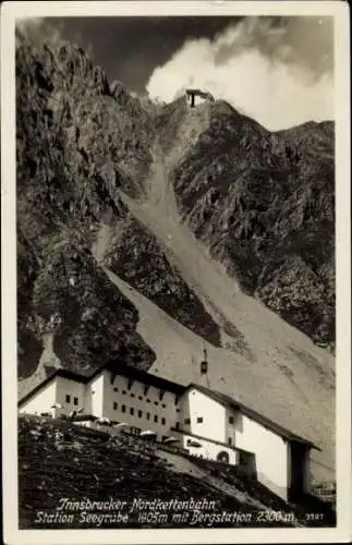 Ak Innsbruck in Tirol, Nordkettenbahn, Station Seegrube, Bergstation