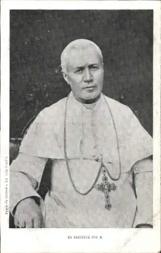 Ak Papst Pius X., Porträt