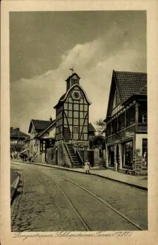 Ak Bad Salzuflen, Langestraße, Schliepsteiner Turm