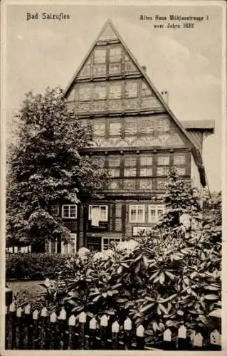 Ak Bad Salzuflen in Lippe, altes Haus in der Mühlenstraße 1, vom Jahre 1632