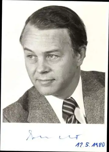 Foto Ernst Albrecht, Ministerpräsident Niedersachsen