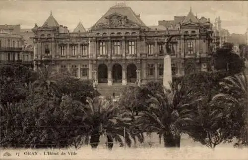 Ak Oran Algerien, Rathaus