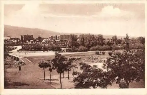 Ak Ain Sefra Algerien, La Redoute, Teilansicht der Ortschaft, Häuser, Straße