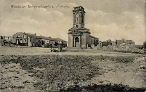 Ak Nonhigny Meurthe et Moselle, Westlicher Kriegsschauplatz, Kirche