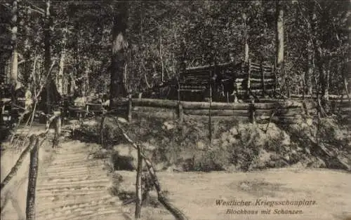 Ak Cirey Meurthe et Moselle, Blockhaus mit Schanzen, Kriegsschauplatz