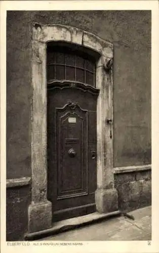 Ak Elberfeld Wuppertal, Alt Gymnasium, Nebeneingang, Jahrhundert-Feier, 1610-1910