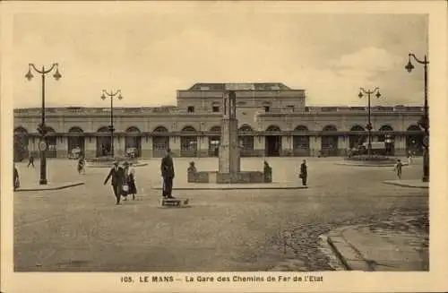 Ak Le Mans Sarthe, Staatsbahnhof