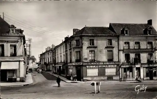 Ak Écommoy Sarthe, Rue du Docteur Estrabeau