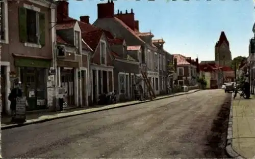 Ak Connerré Sarthe, Blick auf die Straße