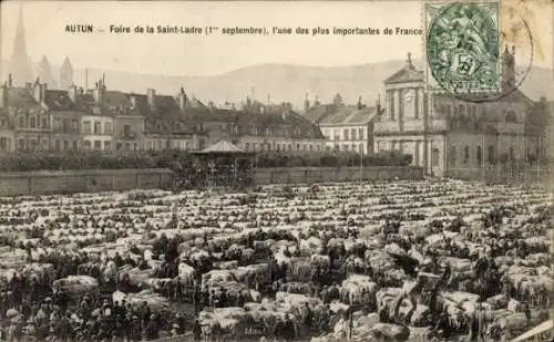 Ak Autun Saône-et-Loire, Messe Saint Ladre