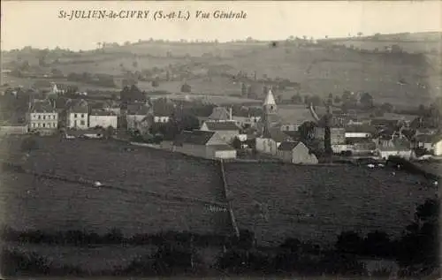 Ak Saint Julien de Civry Saône et Loire, Gesamtansicht