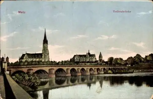 Ak Metz Moselle, Todtenbrücke