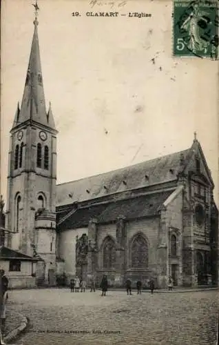 Ak Clamart Hauts de Seine, Kirche